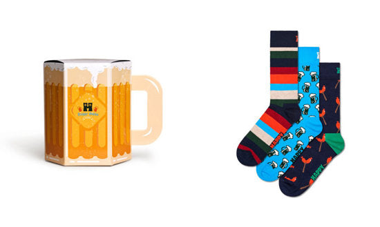 Happy Socks Wurst & Beer 3-pk gaveeske