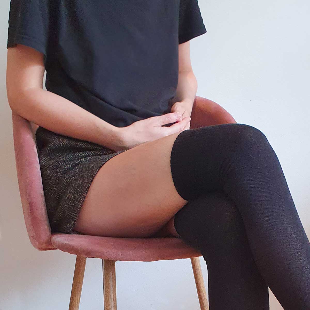 Ladies black over the knee socks hotsell